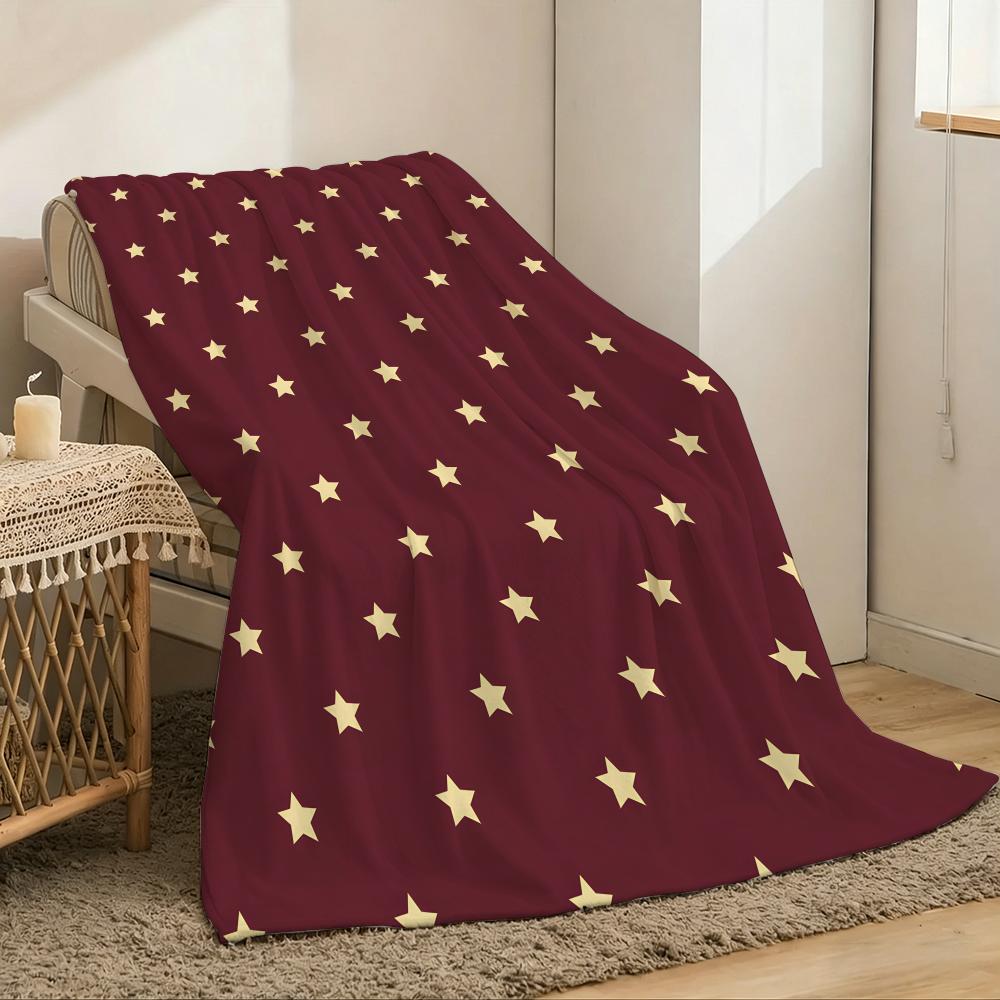 Stelle sono belle affascinanti Lancia Leggero 240g Coperta in Flanella Morbida Delicata sulla Pelle per Rinfrescarsi in Estate