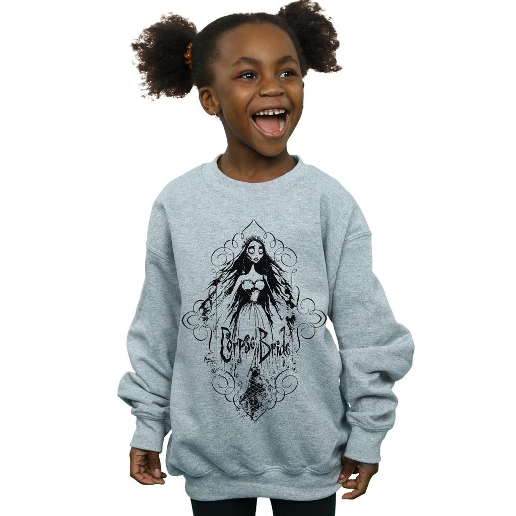 Corpse Bride Girls Sketched Bride Sweatshirt