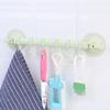 Adjustable Suction Cup Towel Rack Storage Box 6 Hooks Bathroom Kitchen Cabinet Wall Door Shelf Suction Cup Hanger