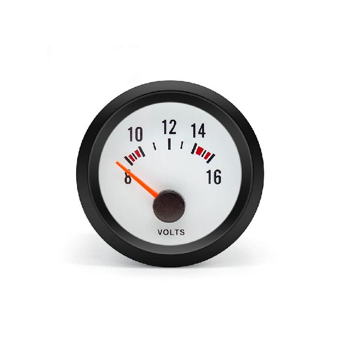 52mm Auto Car Refitting Volt Gauge 8~16V Blue LED Light 12V Battery Voltage Instrument Meter