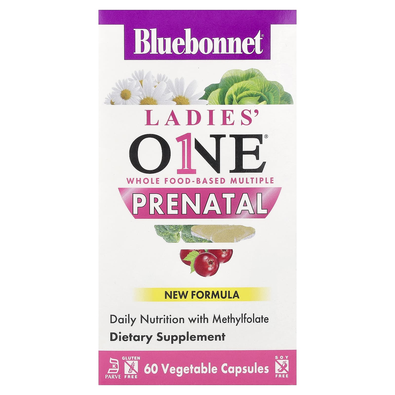 

Bluebonnet Nutrition, Ladies One®, Prenatal, 60 Veggie Capsules