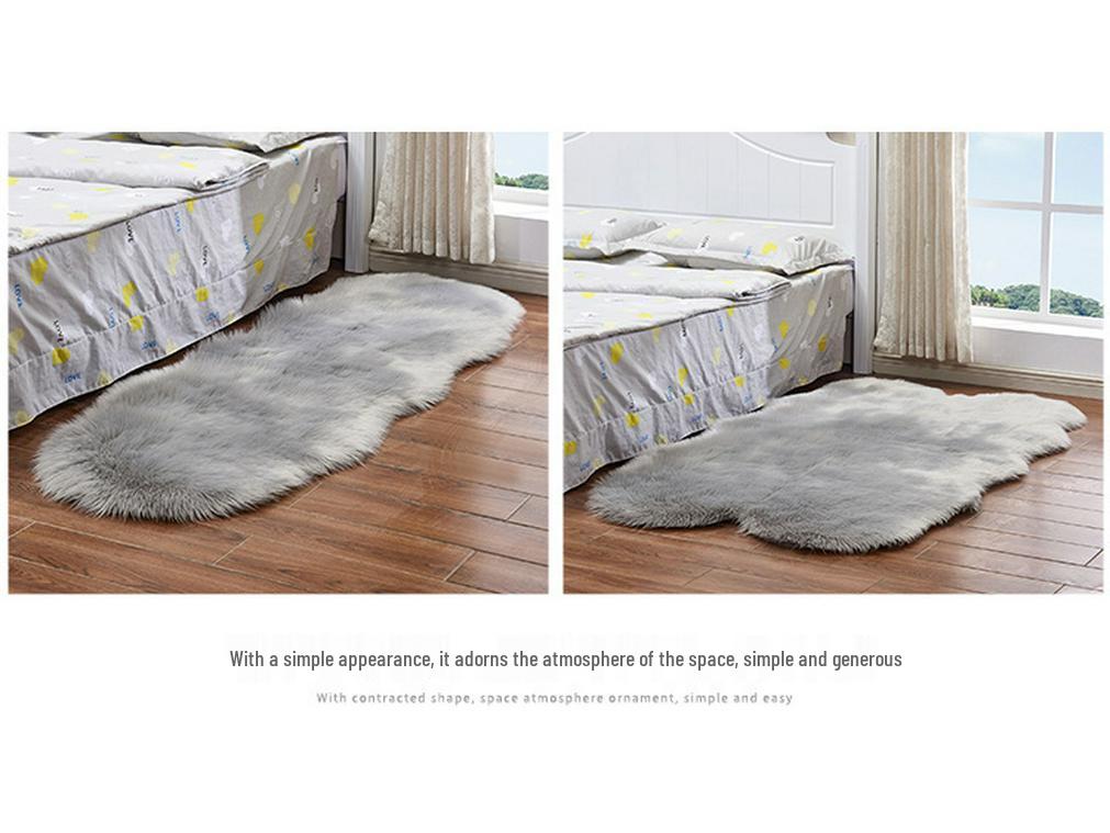 Stylish Warm Irregular Carpet: Bedroom, Window & Chair Mat, Sofa Cushion