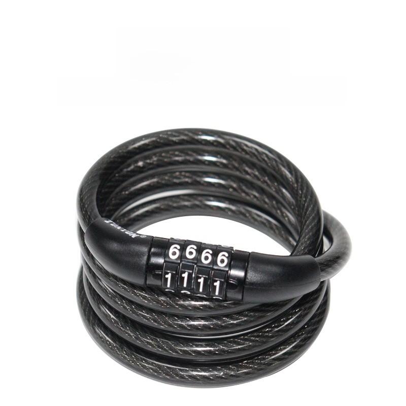 Bicycle Lock With Password Steel Wire For Mountain Bike Security And Theft Prevention