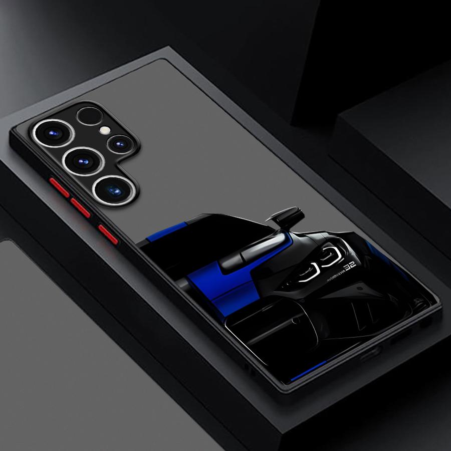 Cool WM Dream Car Tail Phone Case for Samsung Galaxy S23 S24 Ultra S22 S21 S20 S10 Plus S23 FE S9 Shockproof Matte Cover