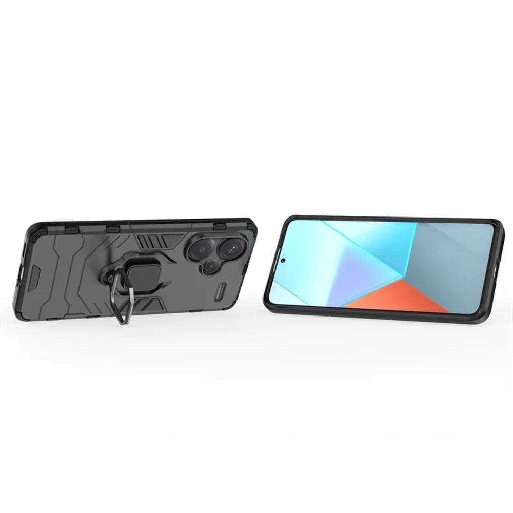 Kickstand Armor Cover For Xiaomi Redmi Note 13 12 10 11 Pro Plus 12S 10S 11S 5G Silicon Shockproof Case Redmi 12 5G 12C 10X 10A