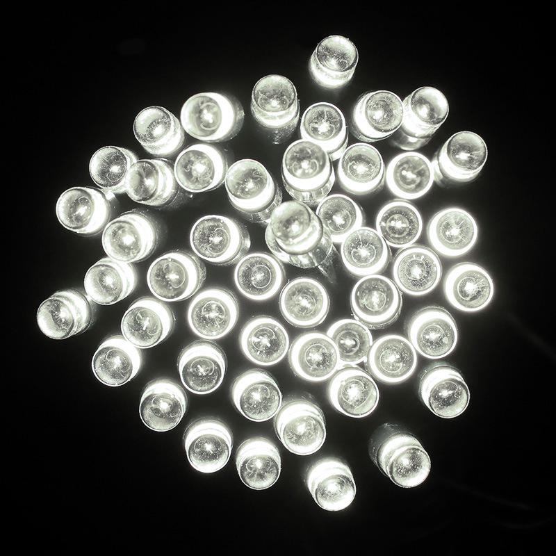 Remote-Control Solar Fairy String Lights, Waterproof, Dark Green Wire, Flashing Mode, for Christmas, Courtyard, Starry Sky, and Camping Décor.