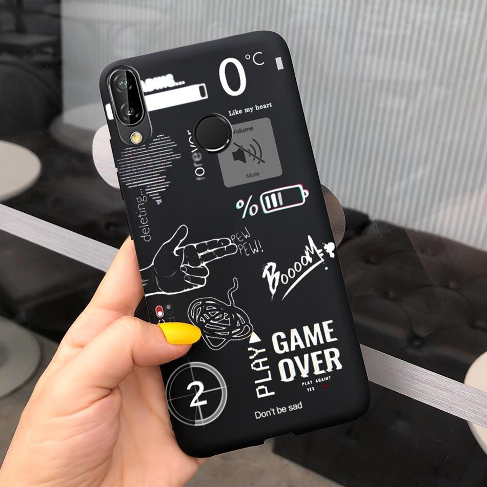 For Huawei P20 Lite Case Nova 3e ANE-LX1 ANE-LX2 Cute Cartoon Candy Color Silicone Phone Cases For Huawei P20lite Soft TPU Cover