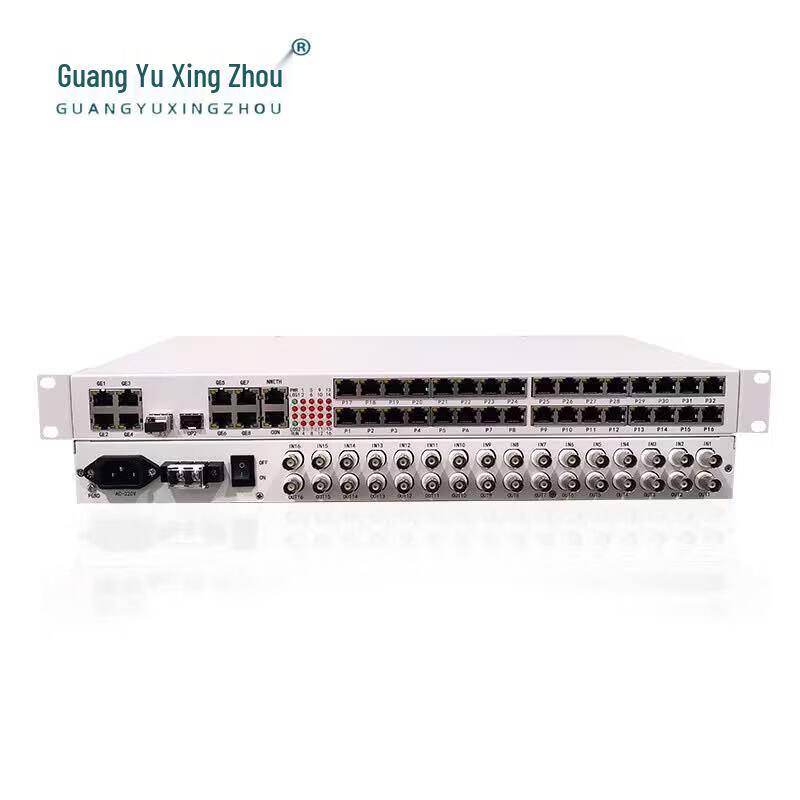 GY-4P16E18GE Integrated Multi-Service Fiber Optic Multiplexer