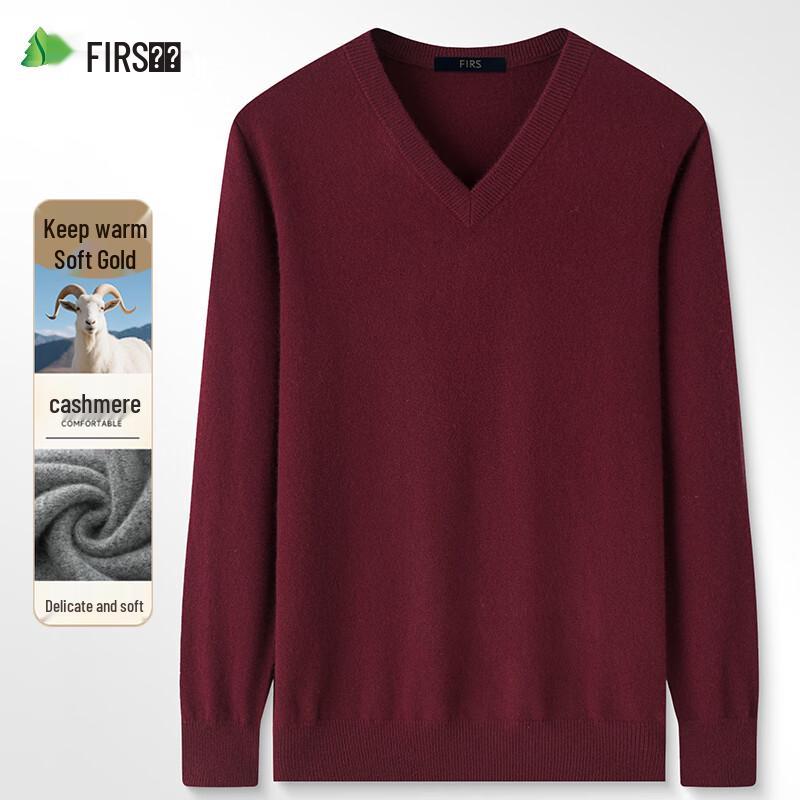 

Shanshan Men s V-Neck Cashmere Blend Pullover Sweater M