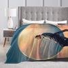 PIERRE GARNIER EVERY SECOND  Flannel Blanket  Warm Throw Blanket for Bedroom Camping Pattern Bedspread Sofa Bed Cover