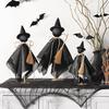 3 Piece Cotton Fabric Witch Specter Decorations For Halloween Home Party Display Wooden Base Accessories Set