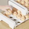 16/32 Grids Egg Storage Containers Double-Layer Pull-Out Drawer Egg Storage Box Plastic Egg Storage Tray Kitchen Accessories