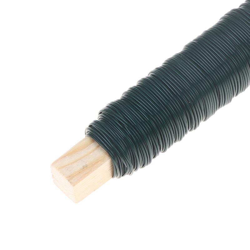 0.5/0.65/0.7Mm Green Metal Tying Wire, Rust-Resistant Floral Wire For Wrapping Around ,Suitable For Crafts, Christmas Decoration