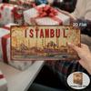 AL Sign Vintage Durable Metal Plaque Wall Decor Istanbul Bosphorus Home Office Bar Man Cave Wall Art