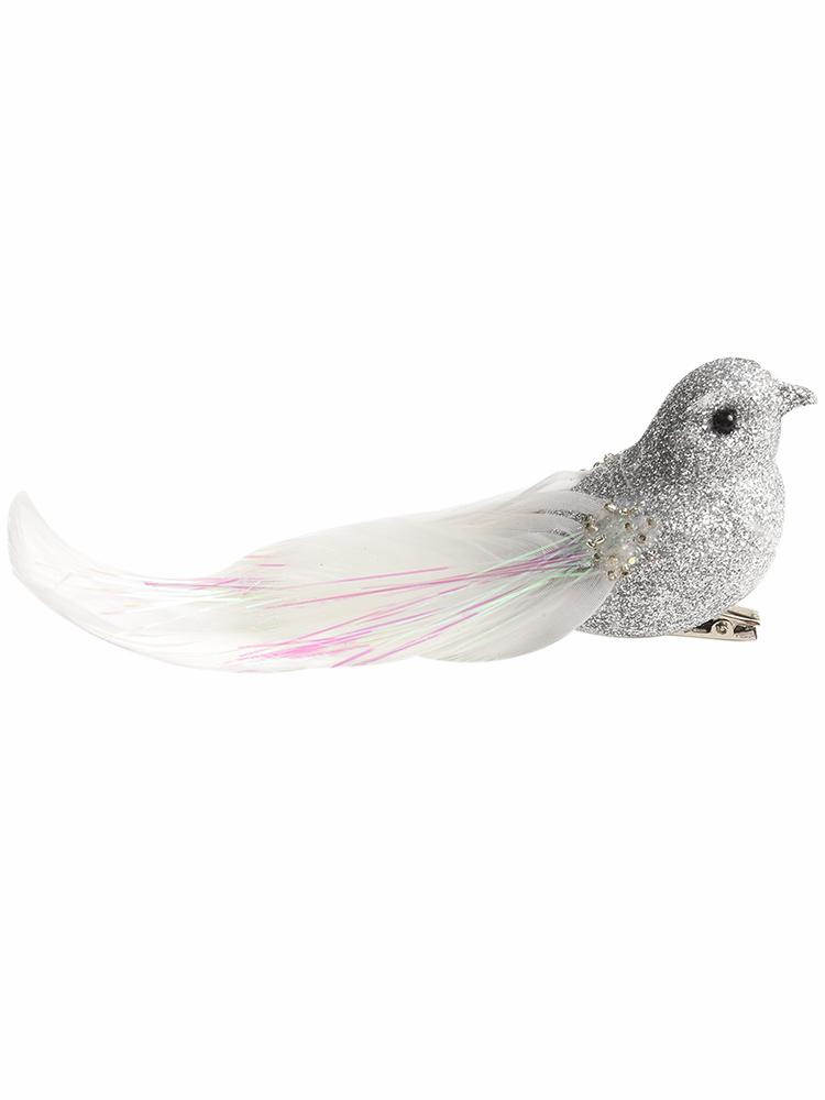 

1PC Artificial Bird Christmas Colored Feather Bird Imitation Bird Foam Bird Decoration Ornaments Home Holiday Wedding Decoration синий