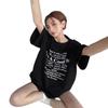 American Black Cotton Casual Short-sleeved T-shirt Women's Summer Large Size Fat Mm100kg Loose Lazy Hong Kong Style Retro Top