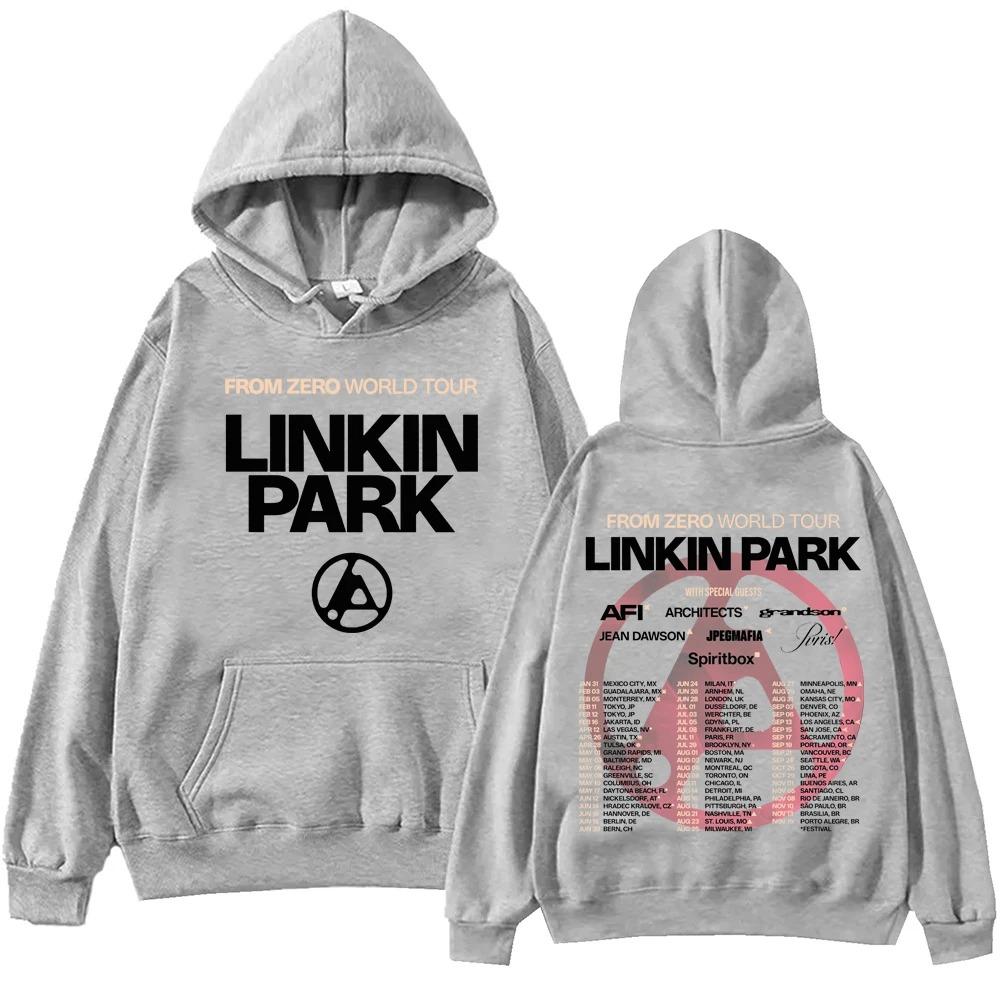 Sudadera Linkin From Zero World Tour 2025 Harajuku Hip Hop Pullover Tops Sudadera Regalo Y2k Manga Corta Clásico