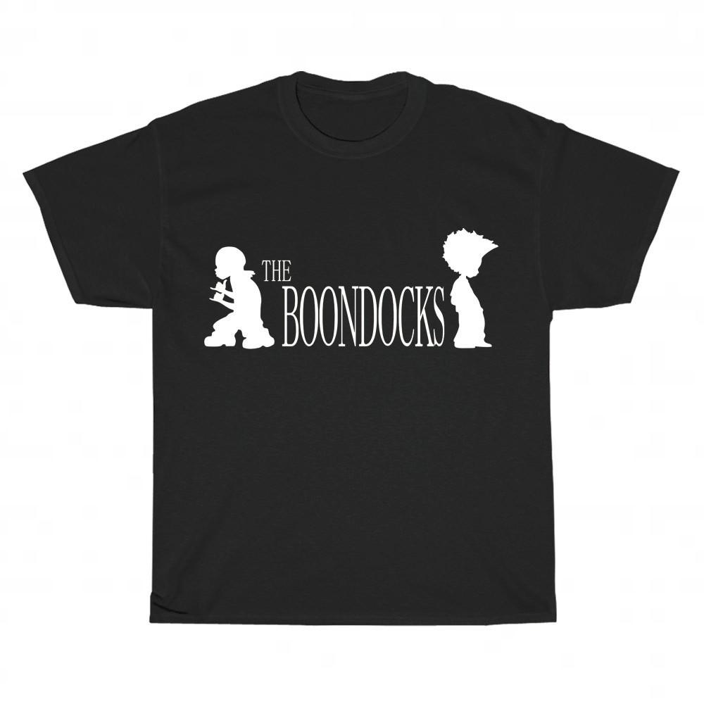 New The Boondocks Cartoon TV Show logo T-Shirt Funny Size S to 5XL L