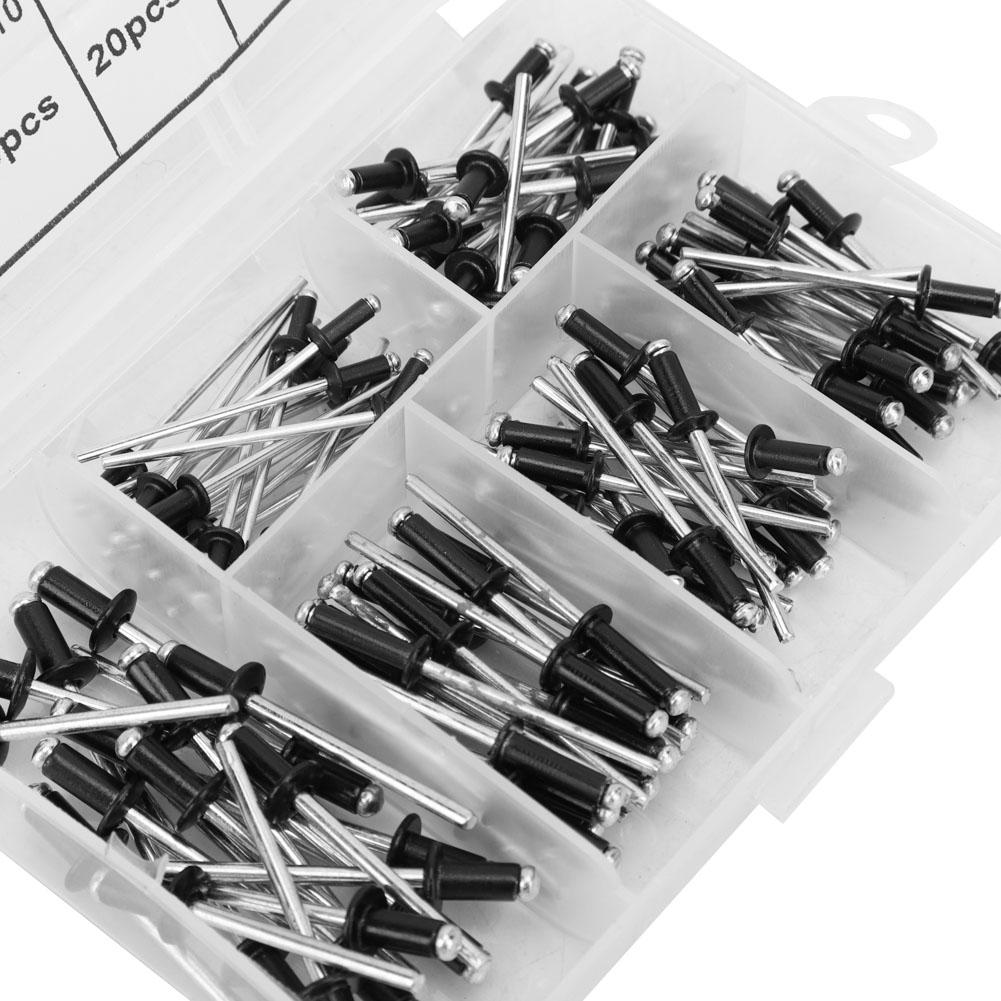 120 stk Blindnagler Sett Aluminiumslegering Blindnagle Festemiddel M2.4 M3 M3.2 M4