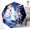 "Magical Moonlit Guardian: Celestial Butterfly Dreamscape" Umbrella, Portable 3 Fold Compact Umbrella for Men & Women,S250