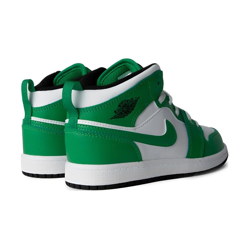Dětské tenisky Air Jordan 1 Mid PS Lucky Green Černé Bílé DQ8424-301