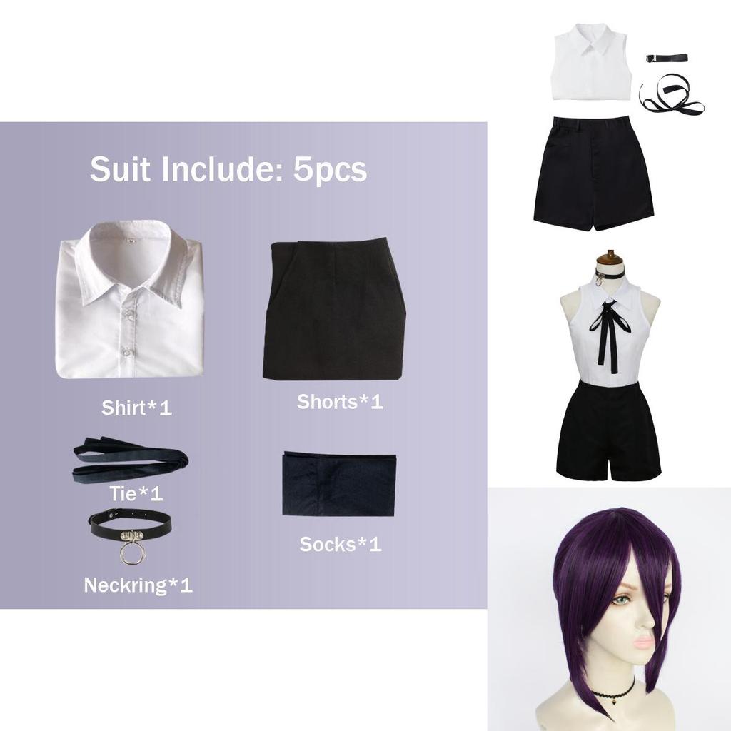 Eye-catching Anime Chainsaw Man Reze Cosplay Costume With Perfect Stitches For Halloween Fun
