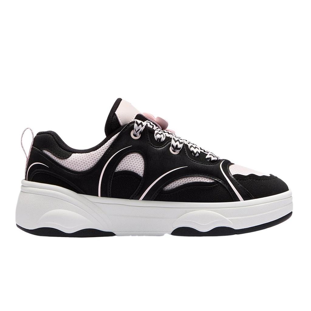 Fila Fusion Windround Dx Skate Shoes Comfortable Versatile Low-Top Women sneaker Black White T12W512315FTA