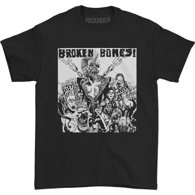 Ανδρικό T-shirt Σπασμένα Οστά Dem Bones X Μαύρο