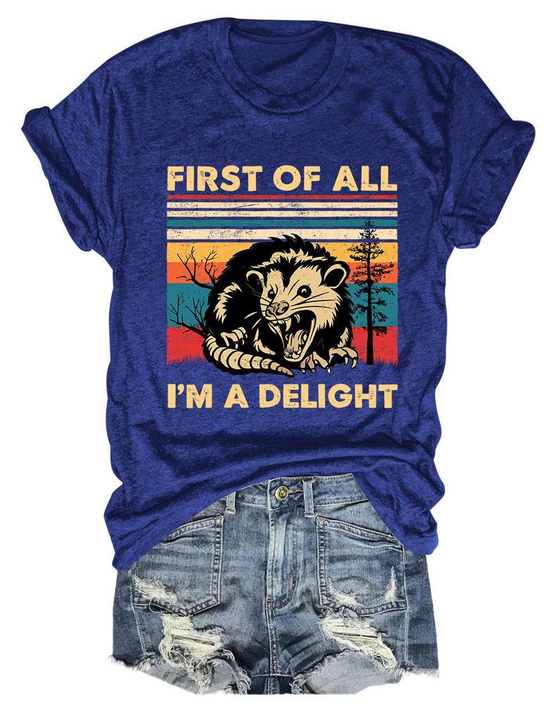 Unisex Summer Delight Round Neck T-Shirt