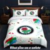 Blackburn Rovers Football Design Bed Bedding Set 1 Duvet Cover + 2 Pillowcases Soft Breathable Household Bed Linens