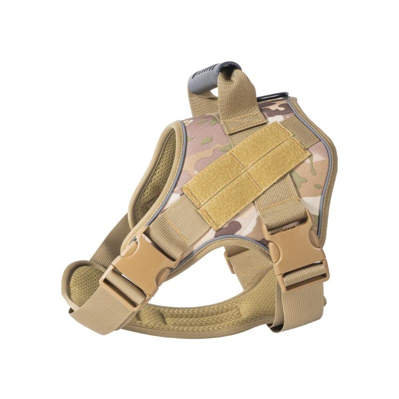 Dog Harness Soft Padded Dog Vest Tacticals Style Adjustable Strap  for Daily Walking Hiking and  Training