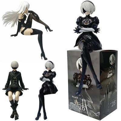 15cm Anime Originaal SEGA Nier:automaadid Ver1.1A 2B Yorha Nr. 2 tüüpi B esmaklassiline Chokonose figuur PVC mudel kogutavad mänguasjad