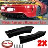 Car Rear Bumper Lip Splitters Canards Side Aprons Cover for Dodge Charger SRT RT SXT 2015- Glossy Black
