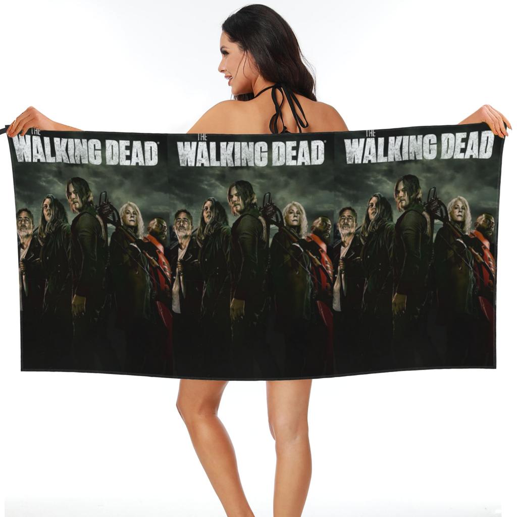 The Walking Dead Gaming Games Beach Towel Soft Microfiber Quick Dry Absorbent Quick Towels For Yoga