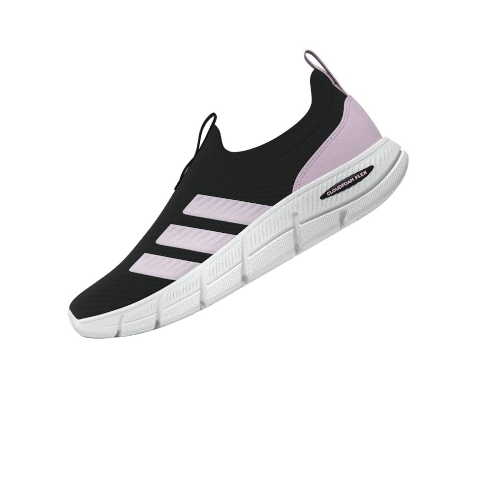 adidas Comfort Flex Socks for Core Pink Size Cm Women, ONE18, Black/Almost Pink/Clear (JS4871), 23.0