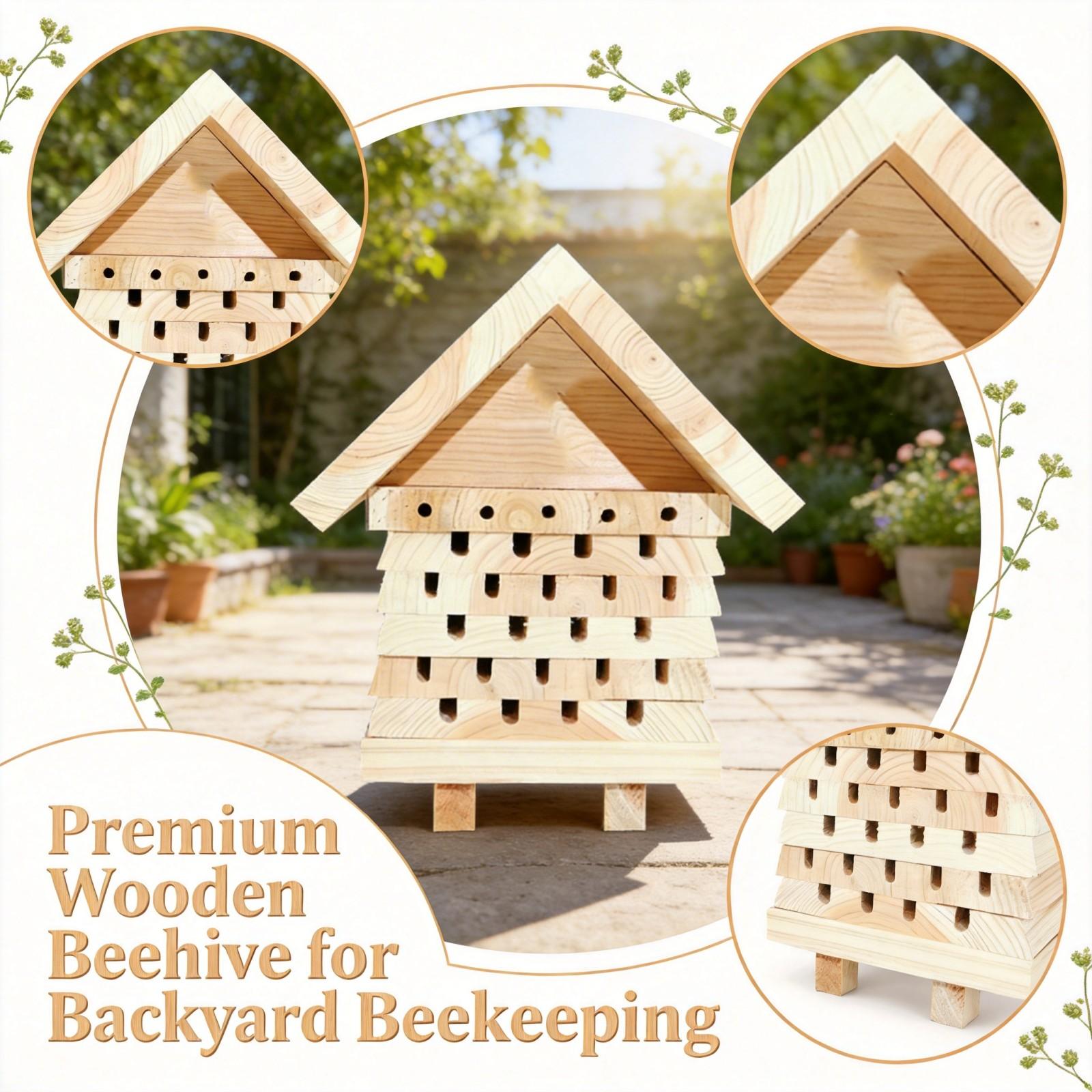 Wooden Insect House, Small Craft Insect House, Bee House, Hanging Interaction, Management System House one size