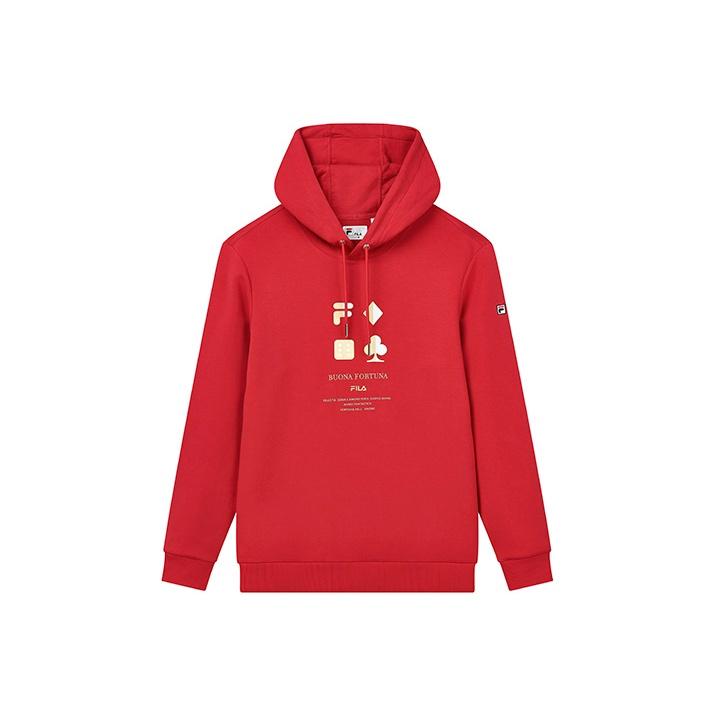 New FILA Sweatshirts Men's Fiery Scarlet F11M218213FRD