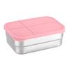 Food Storage Containers With Lids Stainless Steel Snack Box Leak-Proof Stackable Meal