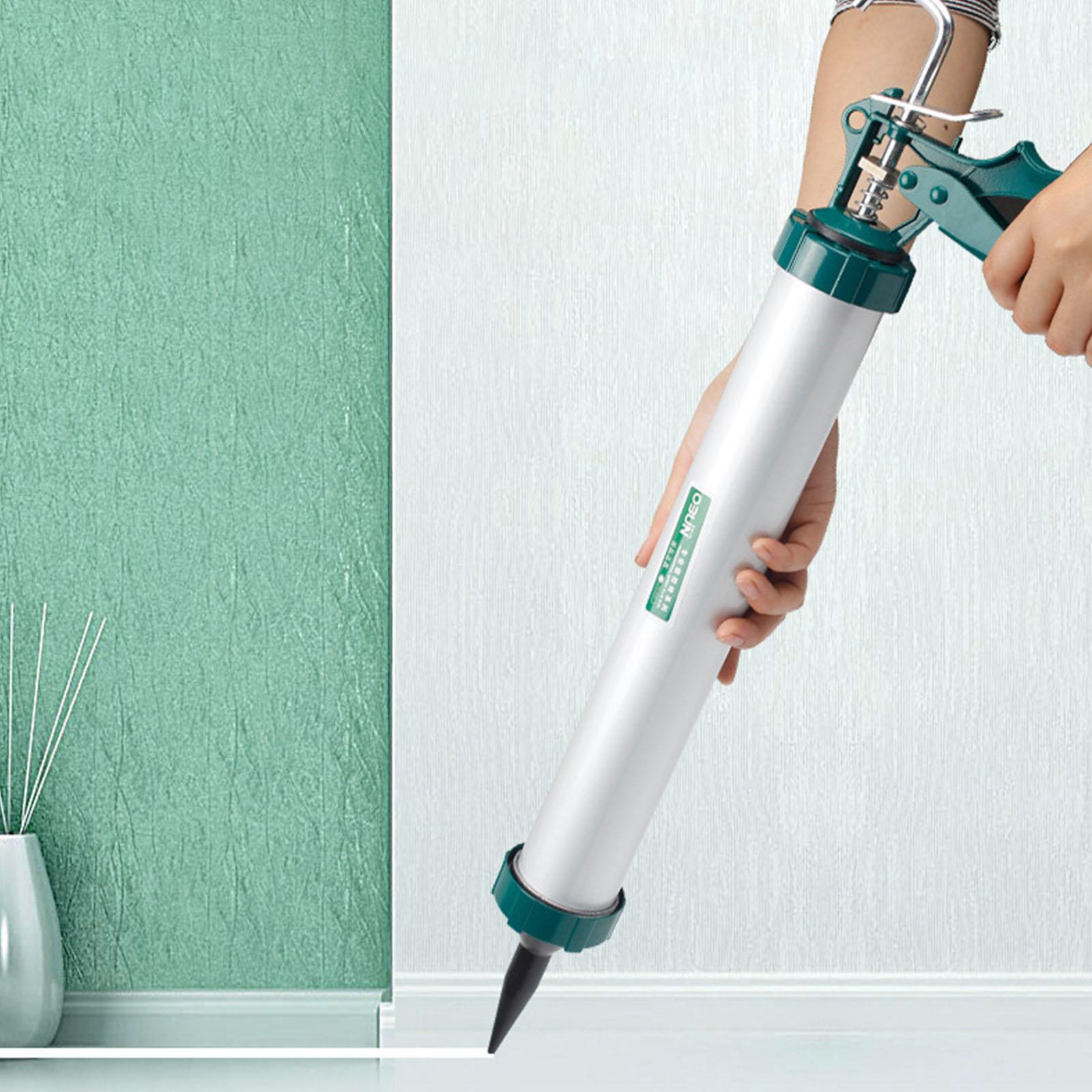 

Пистолет для герметика с ручным приводом и стволом из нержавеющей стали для стекла