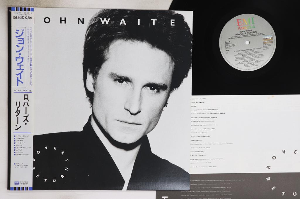 LP Record JOHN WAITE - Rover's Return EYS91232 EMI AMERICA 1987 Japan Obi Rock Used