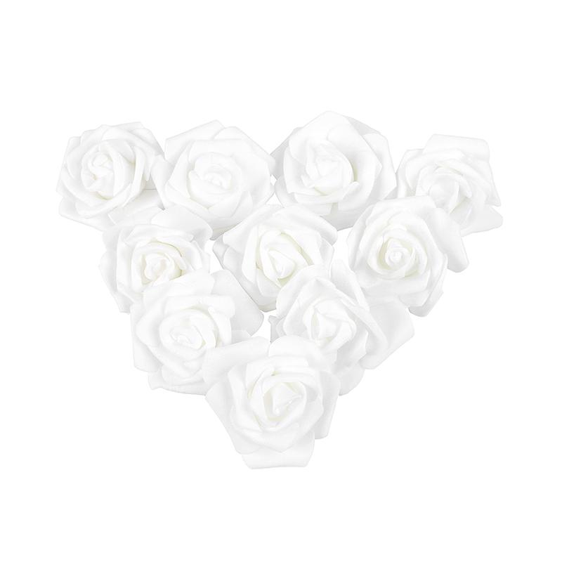 10-30pcs 6.5CM Rose Flower Head Artificial Foam Rose for Wedding Bride Bouquet Home Decoration Birthday Party DIY Gift Crafts