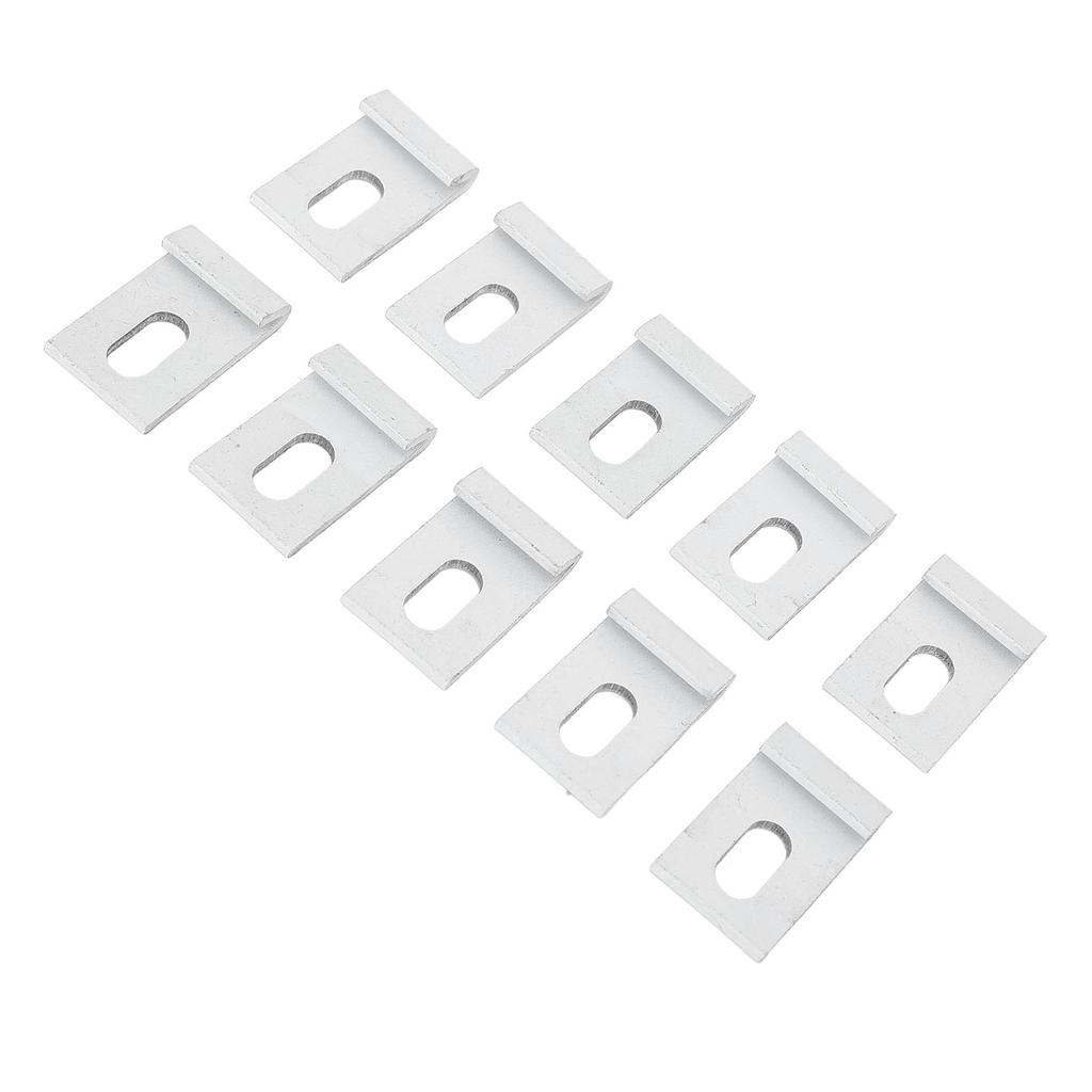 10PCS Greenhouse Base Hook Set Aluminum Greenhouse Base Clips Hook Fixings Attaches Fixture Set for