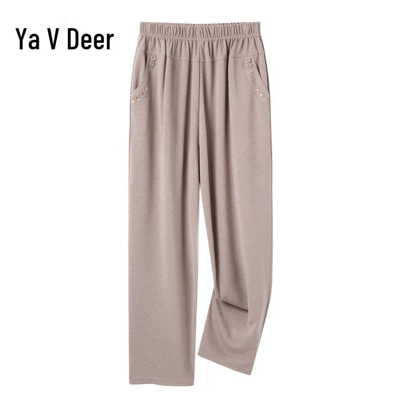 Yalu Women s Summer Plus Size Elastic Waist Cropped Pants 8XL