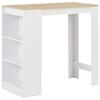 Day and Night - Day and Night High Kitchen Table with White Shelf 110x50x103 Cm