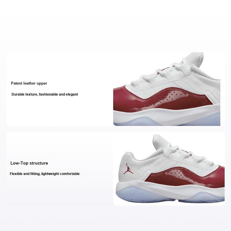 Air Jordan 11 CMFT Low GS Bianco Rosso Palestra Sneakers Bambino Nero CZ0907-116