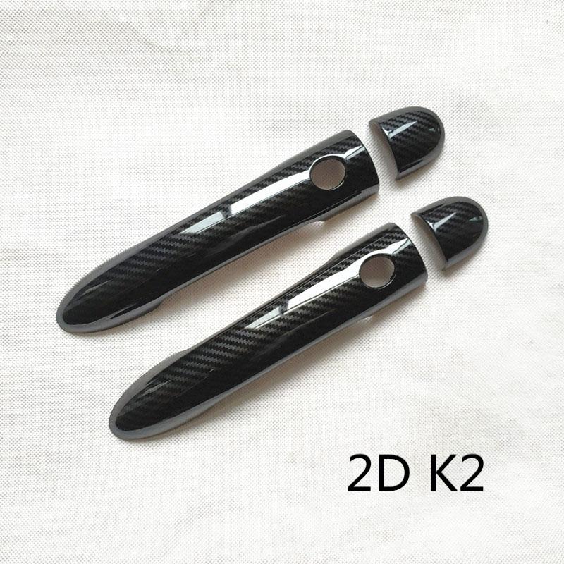 Door Handle Cover Trim Handles Covers for Renault Megane 2 Ii Mk2 Car Accessories Plastic Carbon