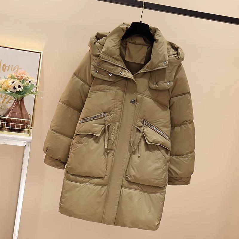 Down Cotton Jacket Women's Medium and Long 2025 Winter New Thick Cotton-padded Jacket Senior Warm Cotton-padded Jacket