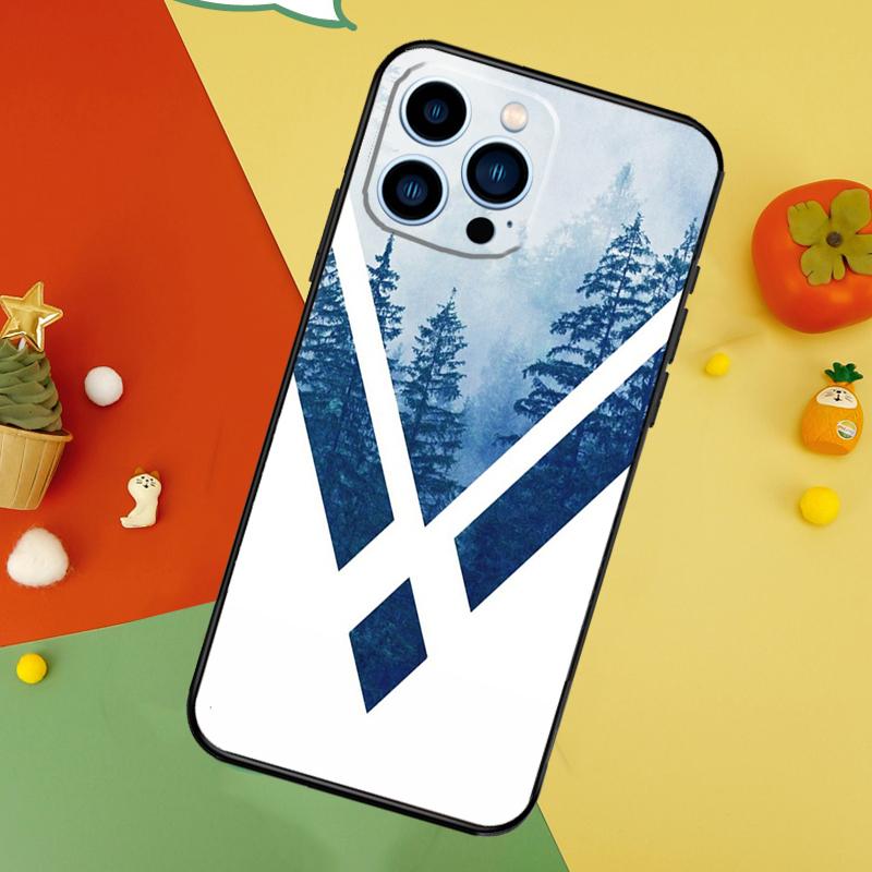 Forest Geometry Wood Nature Phone Case For iPhone 18 17 Pro Max 16 15 14 13 12 11 Pro Max Plus 12 13 Mini 16e 17 Air Cover