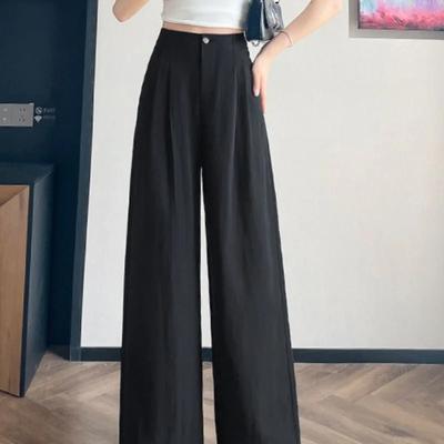Thin Versatile Straight Suit Pants Casual Harun Wide-leg Women's