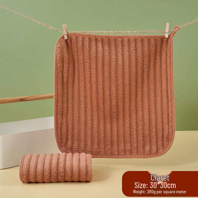 Rychleschnoucí ručník z oboustranného fleecu s pruhy v barvě cukrové vaty